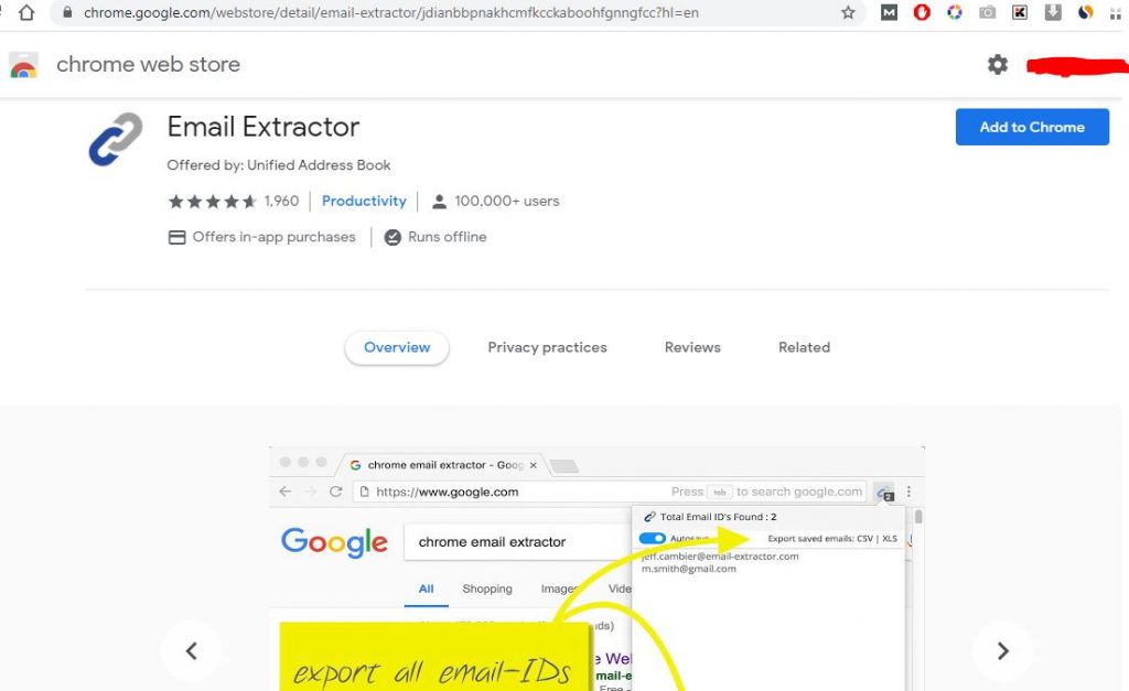 Top 10 Chrome Extensions in Hindi- Email Extractor